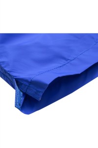 SKSP012 Manufacturing Quick-drying Three-point Sports Shorts Custom-made Rubber Waist Drawstring hook and loop Back Bag Sports Shorts Garment Factory side view
